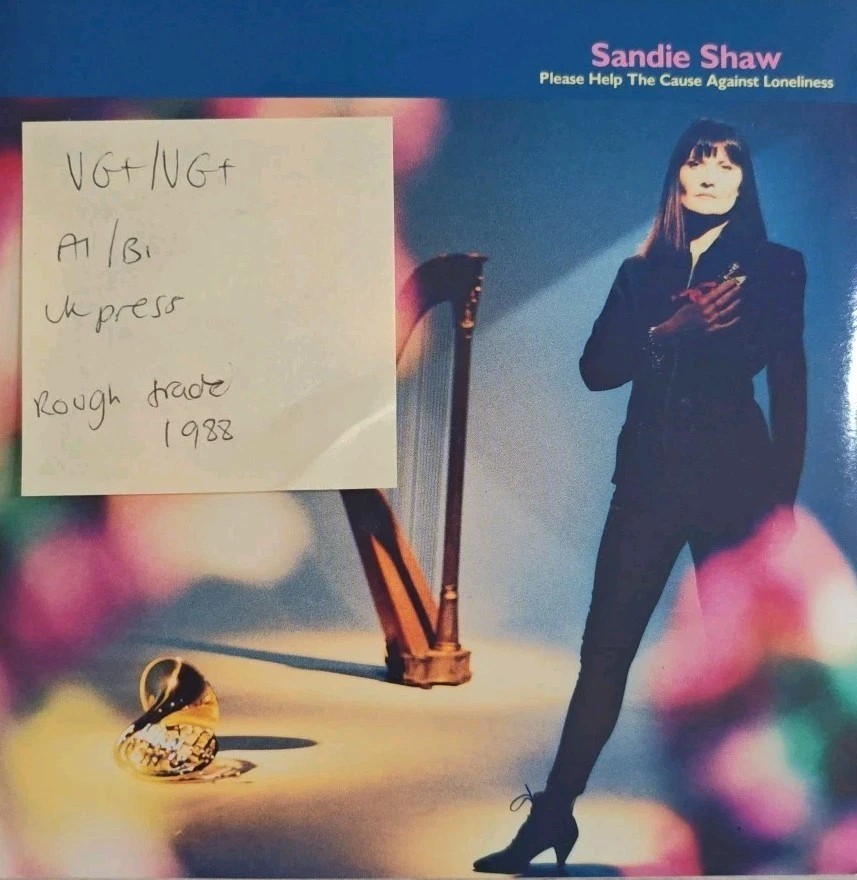 Sandie Shaw Please Help The Cause Against Loneliness Vinyl Record VG+/VG+ RT220 vinyl record sleeve Sandie Shaw Please Help The Cause Against Loneliness Vinyl Record VG+/VG+ RT220 vinyl record sleeve